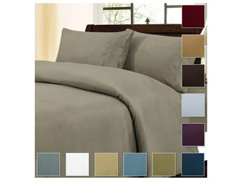 83% Off Luxury Collection Solid Sheet Sets (Twin,Full,Queen,King)