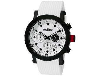 94% off Red Line Compressor Chronograph White Silicone Watch