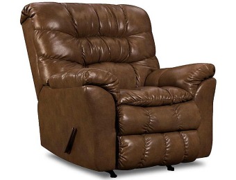 58% off Simmons Upholstery Bonded Leather Recliner Chair