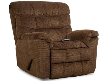 58% off Simmons Upholstery James Recliner Heat & Massage Chair