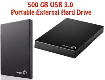 50% Off Seagate 500GB USB 3.0 Hard Drive w/ Code:EMCYTZT3153