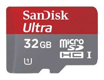 61% Off SanDisk Ultra 32GB MicroSDHC Class 10 Memory Card
