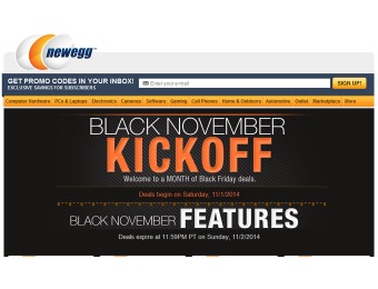 Newegg Black November Kickoff 48-Hour Sale Event