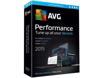 Free AVG Performance 2015 - Unlimited Devices / 2 Yrs