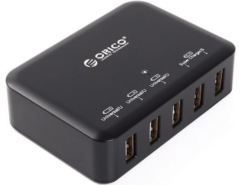 74% off Orico 8Amp 40Watt 5 Ports USB Smart Charging Station