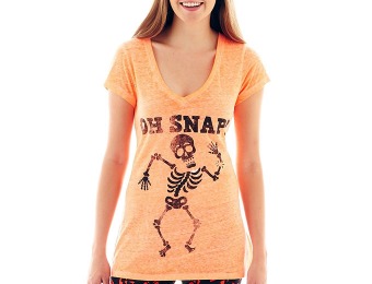 72% off Oh Snap Skeleton Short-Sleeve Graphic T-Shirt