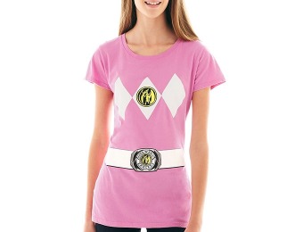 67% off Power Rangers Suit Pink Short-Sleeve Graphic T-Shirt