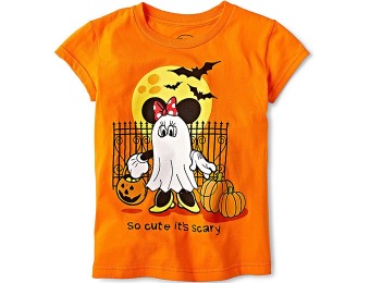 58% off Disney Minnie Mouse Girls Short-Sleeve Halloween Graphic Tee