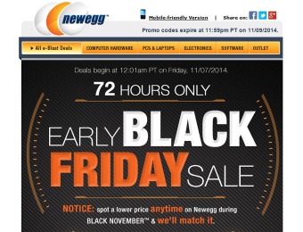 Newegg 72-Hour Early Black Friday Sale - Tons of Great Deals
