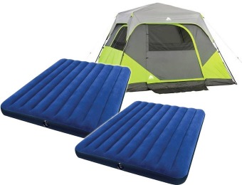 $128 off Ozark Trail Instant Cabin Tent w/ Two Queen Airbeds Bundle