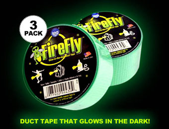 68% off 3-Pack Glow in the Dark Duct Tape