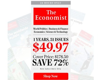72% off The Economist Magazine Subscription, 51 Issues / $49.97