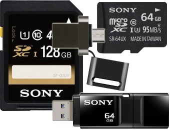 Up to 60% off Sony Memory Cards and USB Flash Drives, 20 Items