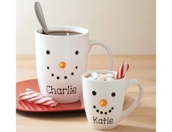 28% off Personalized Snowman Face Mug, Small