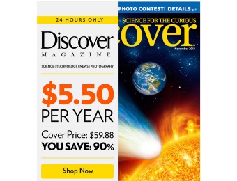 $54 off Discover Magazine Subscription, 10 Issues / $5.50