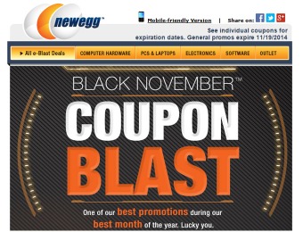 Deal: Newegg Black November Coupon Blast