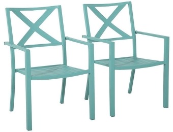 91% off TH NAME X Metal Patio Chair, Turquoise