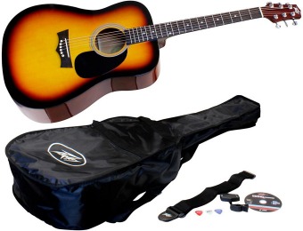 72% off Peavey Rock Master Acoustic Guitar Pack, Sunburst