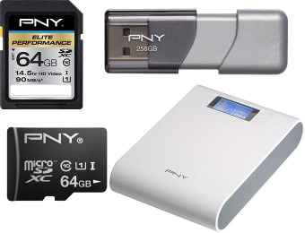 50% off PNY Memory Cards, USB Flash Drives & PowerPacks