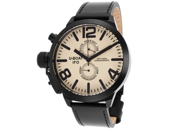 81% off U-Boat 7249 Left Hook IFO Limited Edition Leather Watch
