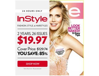 85% off InStyle Magazine Subscription, 26 Issues / $19.97
