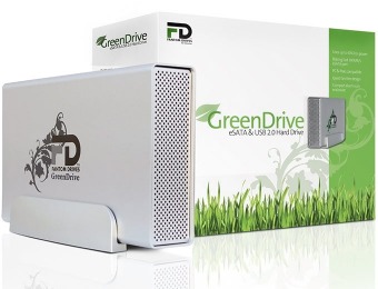 $100 off Fantom GreenDrive 4TB USB/eSATA External Hard Drive