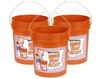 Deal: 3-Pack Homer Bucket 5-Gallon Orange Buckets