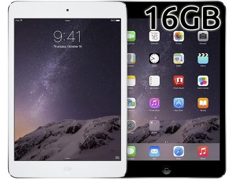 Extra $75 off Apple iPad mini 2 with Wi-Fi 16GB, Gray or White