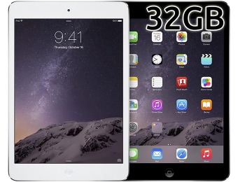 Extra $75 off Apple iPad mini 2 with Wi-Fi 32GB, Gray or White