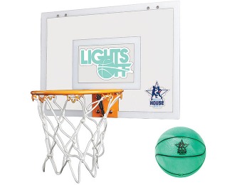 75% off Rough House Lights Off Glow-in-the-Dark Basketball Hoop