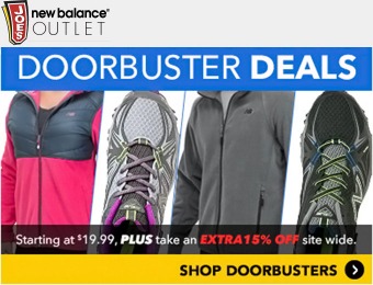 Doorbuster Deals + Extra 15% off + Free Shipping w/ $50 order