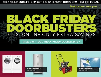Black Friday Doorbusters + $10 off $40 Coupon