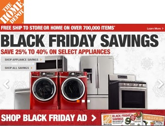Black Friday Appliance Deals Continued - Save 25% to 40% off