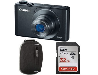 $157 off Canon PowerShot S110 Digital Camera Bundle
