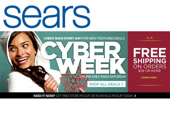 Sears Cyber Week Sale Event - Up to 77% off While Supplies Last