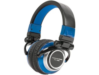 $70 off American Audio ETR 1000B DJ Headphones, Blue