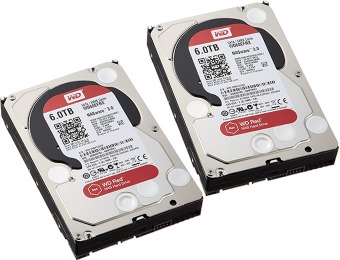 $100 off 2x WD Red 6TB IntelliPower 3.5" NAS Hard Drives