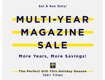 DiscountMags Multi-Year Magazine Subscription Sale, 150+ Titles