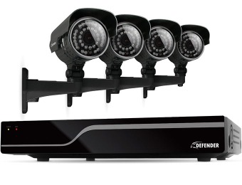 $151 off Defender Sentinel 8Ch Smart Security DVR + 4 Cams