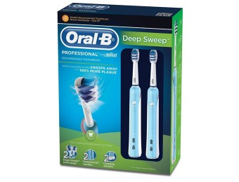 62% off Oral B Deep Sweep 3000 Rechargeable Toothbrush, 2-Pack