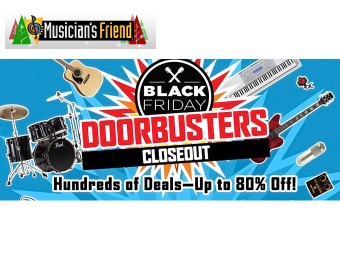 Musician's Friend Doorbusters Closeout Sale - Up to 80% off