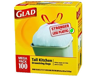 $5 off Glad Drawstring Tall Kitchen Bags 13 Gal (100 count)