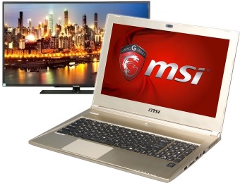 $100 off + Free 50" HDTV w/ MSI GS60 Ghost-444 Gaming Laptop