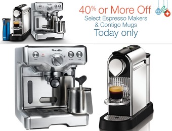 40% or more off Select Espresso Makers and Contigo Mugs