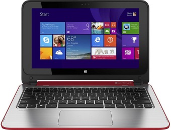 $100 off HP Pavilion x360 11.6" Convertible 2-in-1 Laptop, Red