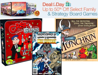 50% off Select Family & Strategy Board Games