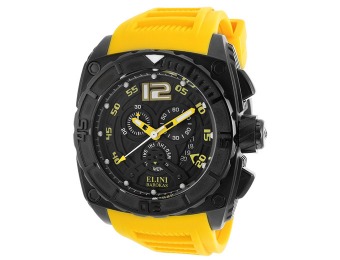 $640 off Elini Barokas Commander Swiss Watch 17012-BB-01-YLSA