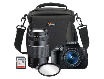 32% off Canon EOS Rebel T5i 18MP DSLR Camera Bundle Kit