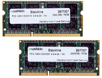 $40 off Mushkin Enhanced Blackline 16GB Laptop Memory