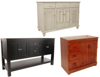 Up to 50% off Vanity Cabinets at Home Depot, 15 Styles on Sale